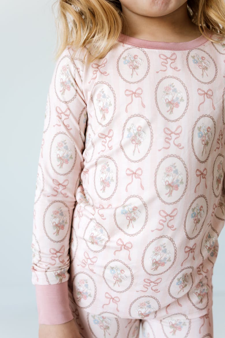 Blaire Two Piece Sleepwear Set, Alternate, color, Light Pink