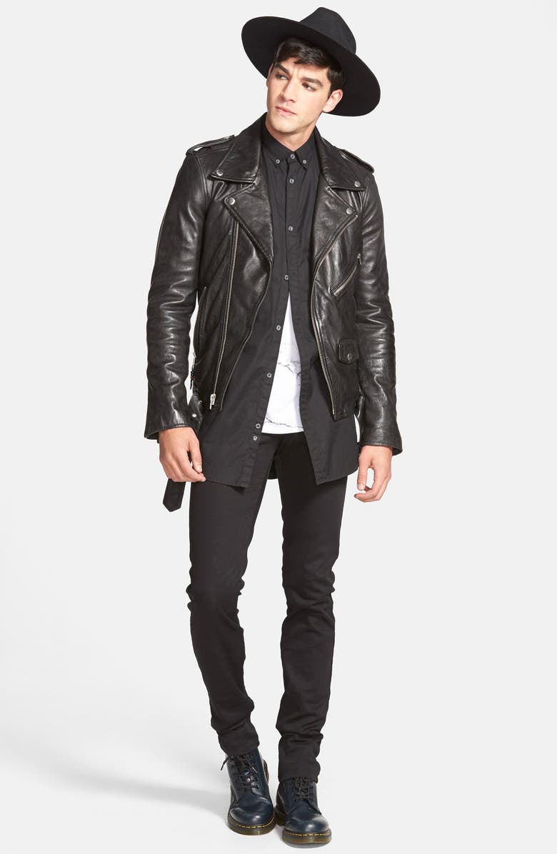 BLK DNM 'Leather Jacket 5' Leather Moto Jacket, Alternate, color,