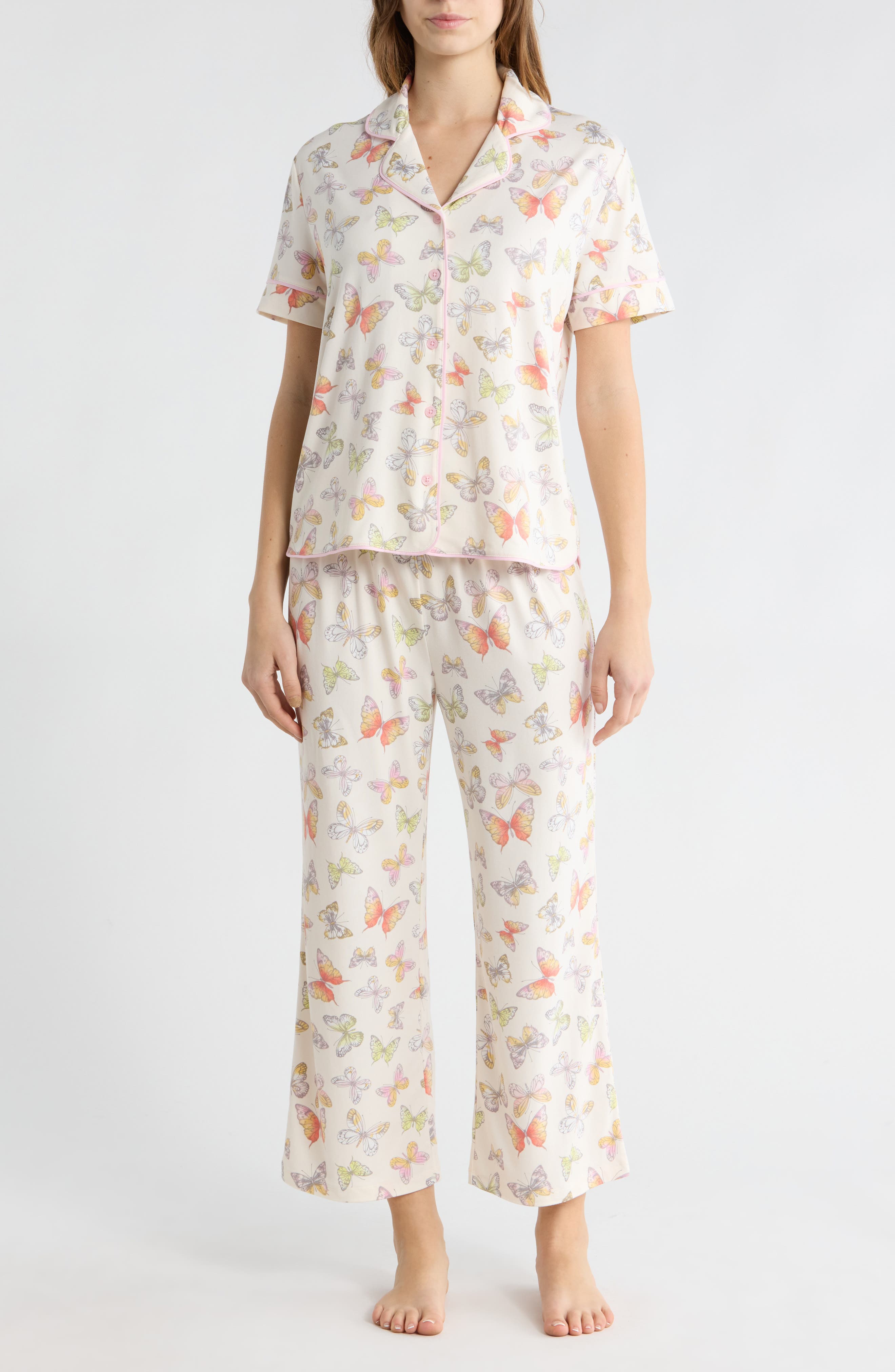 Honeydew Quiet Night Crop Pajamas