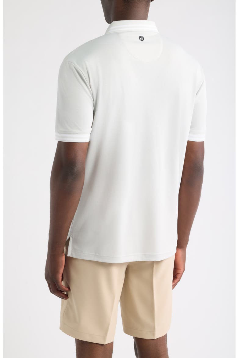 Thatcher Tipped Performance Polo, Alternate, color, GLACIER