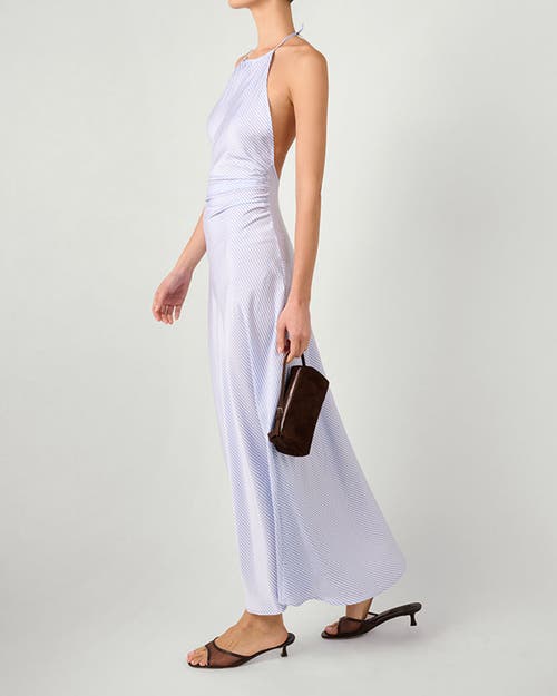 Weworewhat Halter Tie Neck Maxi Dress