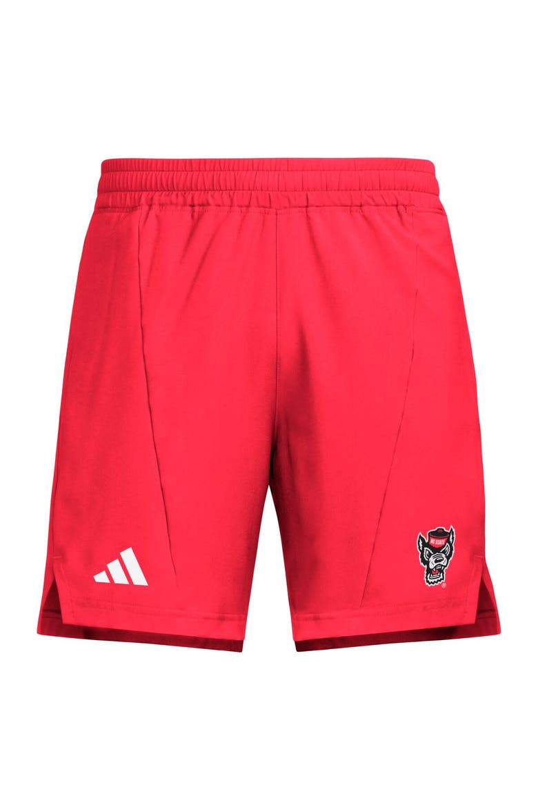 Men's adidas Red NC State Wolfpack Program Woven Training Shorts, Alternate, color, Red