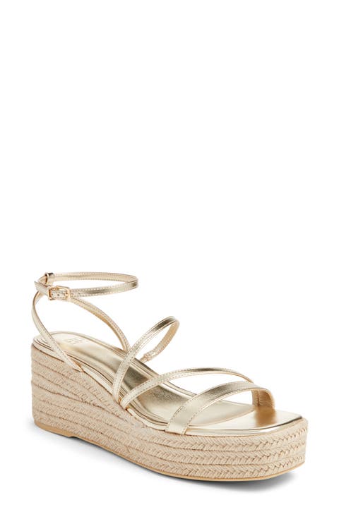Coco Espadrille Ankle Strap Platform Wedge Sandal (Women)
