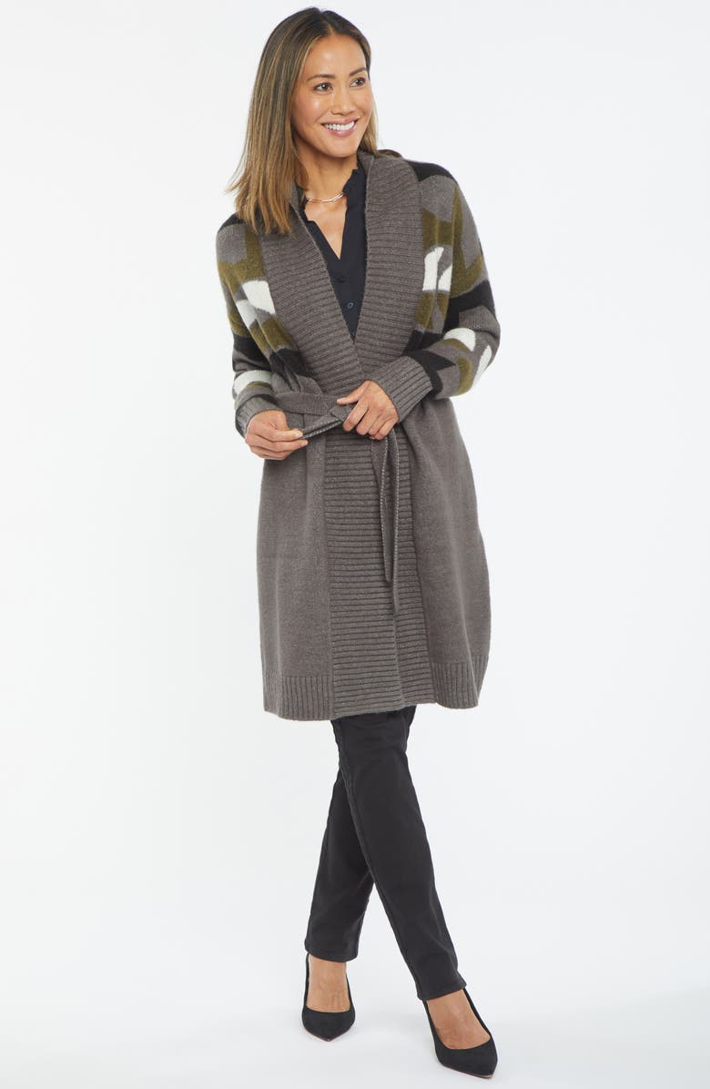 NYDJ Fair Isle Longline Cardigan, Alternate, color,