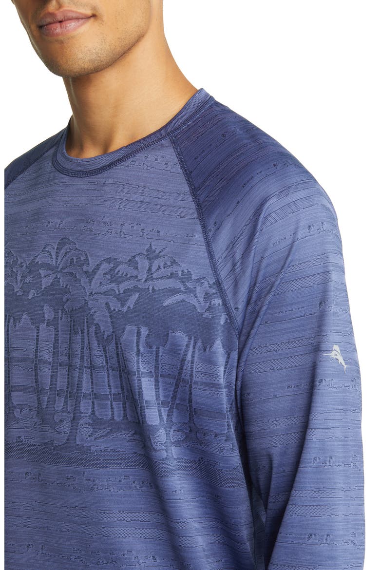 Men's Palm Blvd Long Sleeve Crewneck T-Shirt, Alternate, color, DARK SAPPHIRE