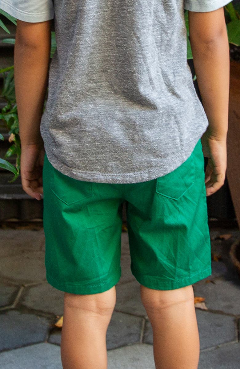 Miki Miette Kids' Logan Cotton Pull-On Shorts, Alternate, color, Badminton