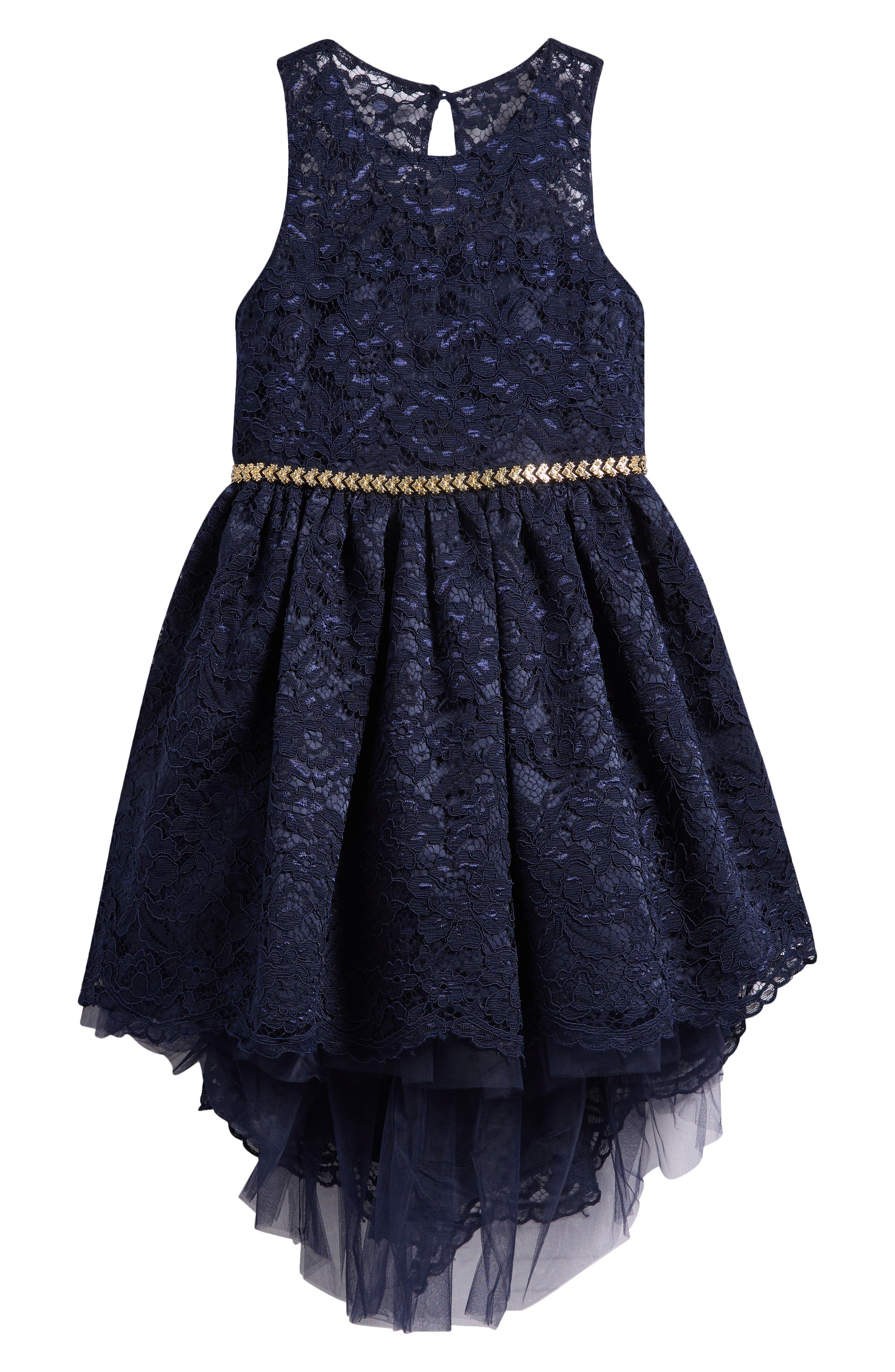 Iris & Ivy Kids' Lace High/Low Dress