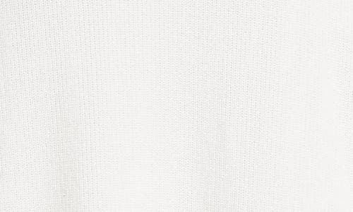 Sacai Suiting Mixed Media Long Sleeve Sweater Dress In White