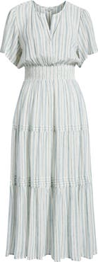 Rails Cannes Stripe Linen Blend Dress
