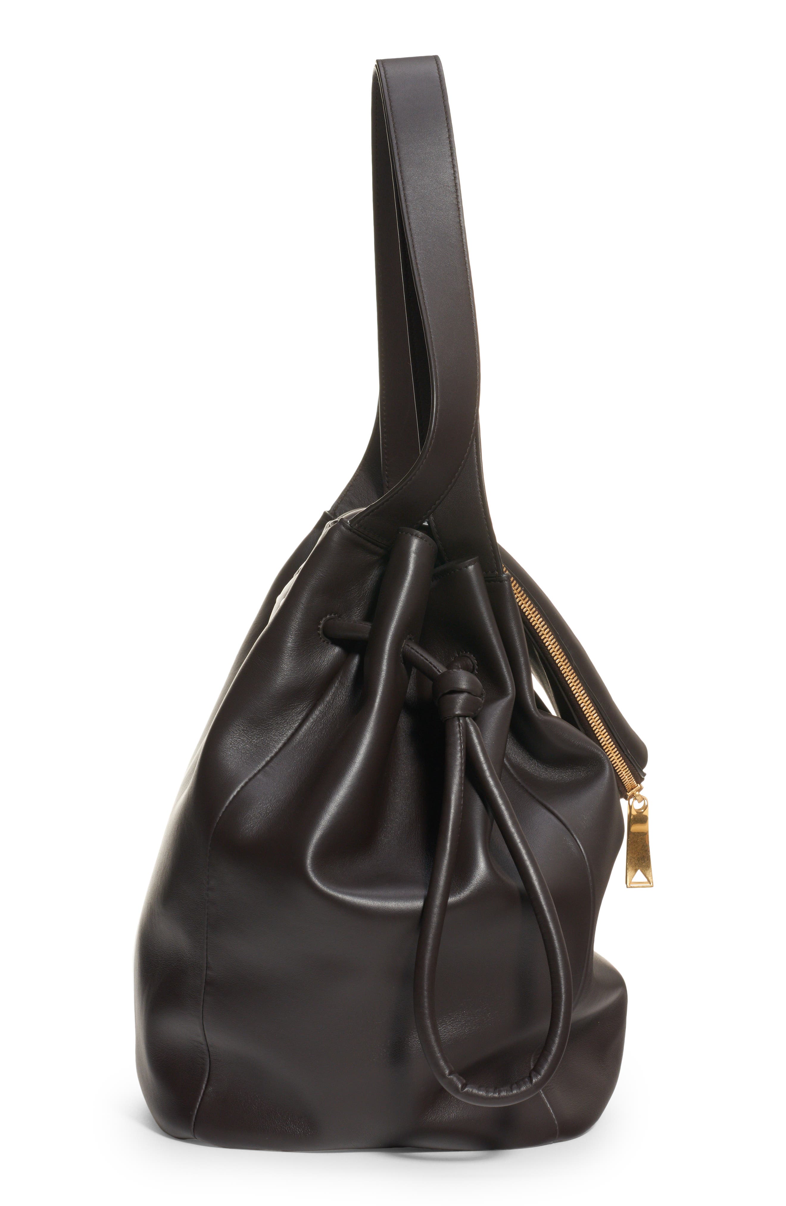 Bottega Veneta Triangle Flap Leather Top Handle Bag, Alternate, color, 