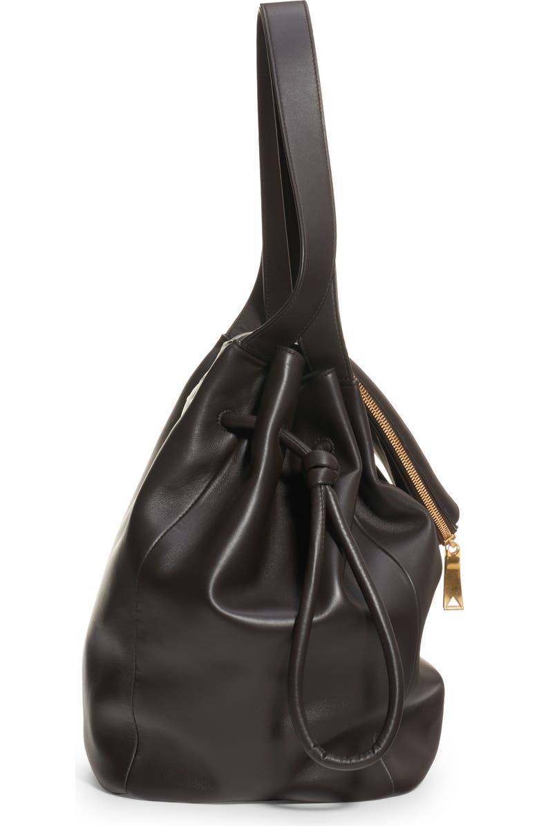 Bottega Veneta Triangle Flap Leather Top Handle Bag, Alternate, color,