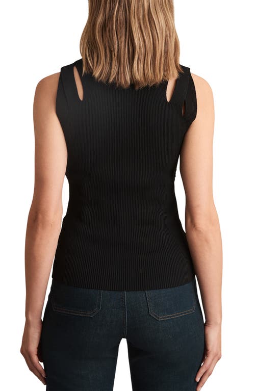 Reiss Rhylee Rib Tank In Black