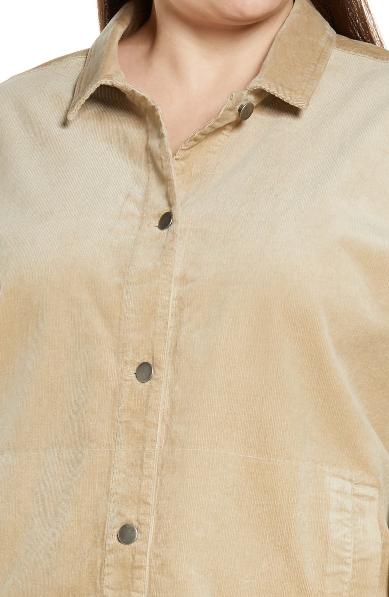 Eileen Fisher Classic Collar Corduroy Jacket, Alternate, color,