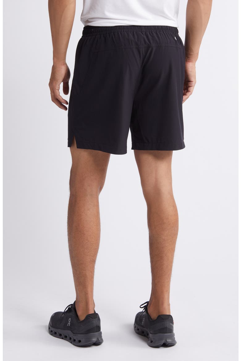 Racquet 6-Inch Athletic Shorts, Alternate, color, BLACK