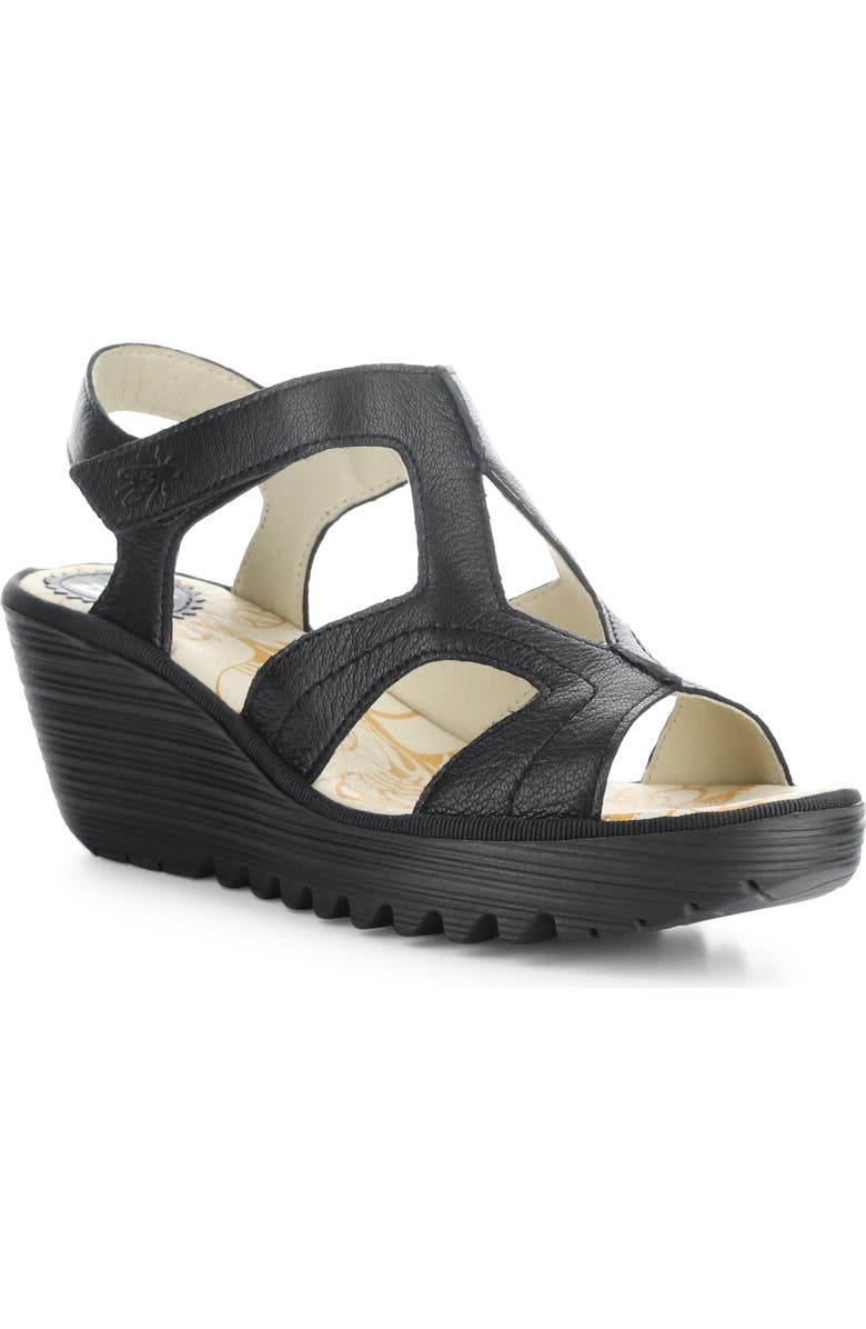Fly London Yotu Platform Wedge Sandal, Main, color,