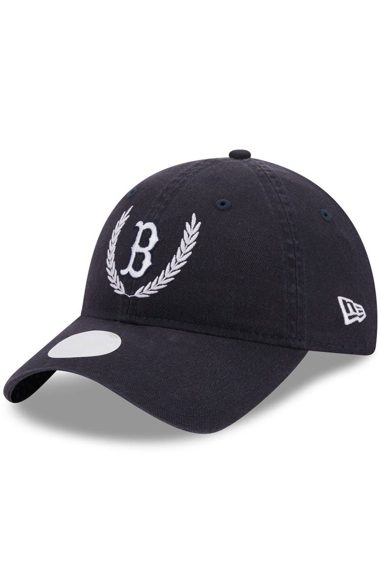 New Era Women's New Era Navy Boston Red Sox Leaves 9TWENTY Adjustable Hat, Main, color, Navy
