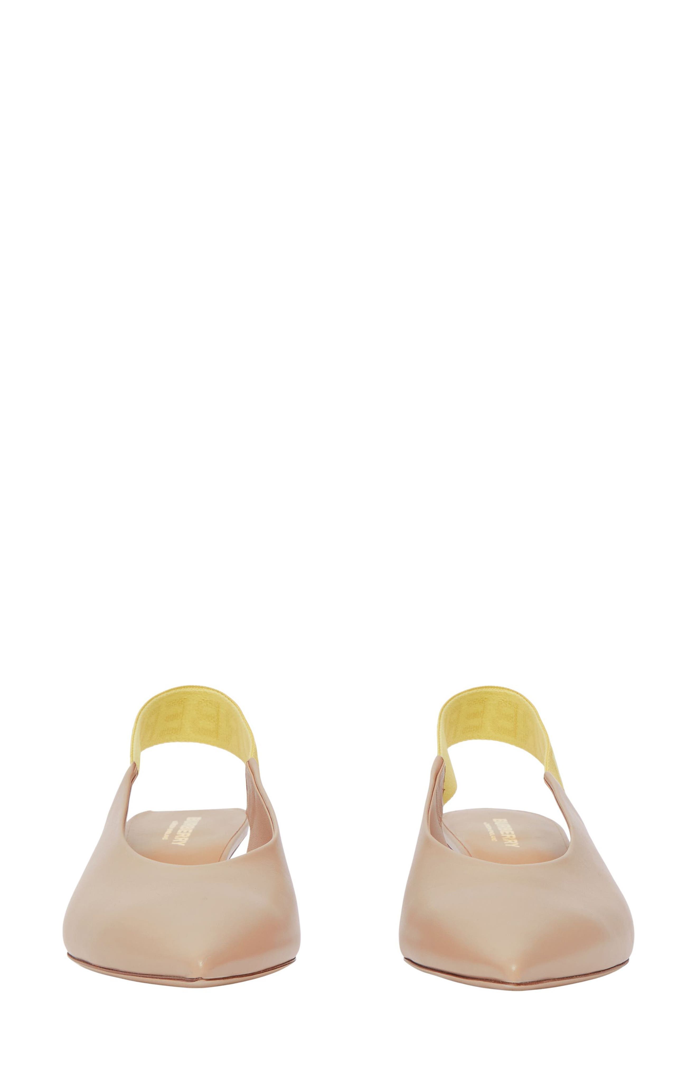 Burberry Malindar Leather Slingback Pointed Toe Pump, Alternate, color, 