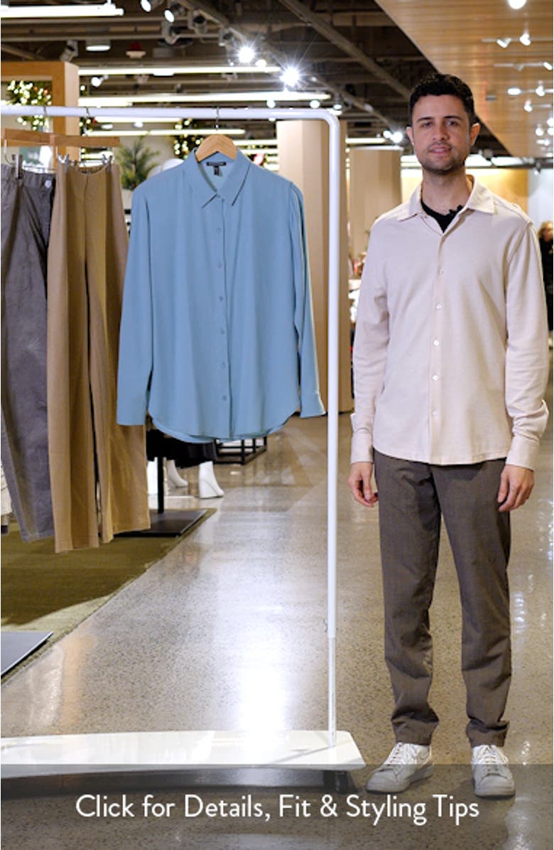 Classic Collared Silk Shirt, sales video thumbnail