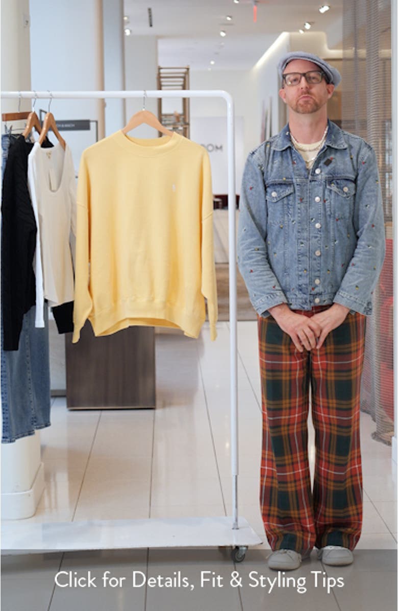 Oversize Logo Graphic Sweatshirt, sales video thumbnail