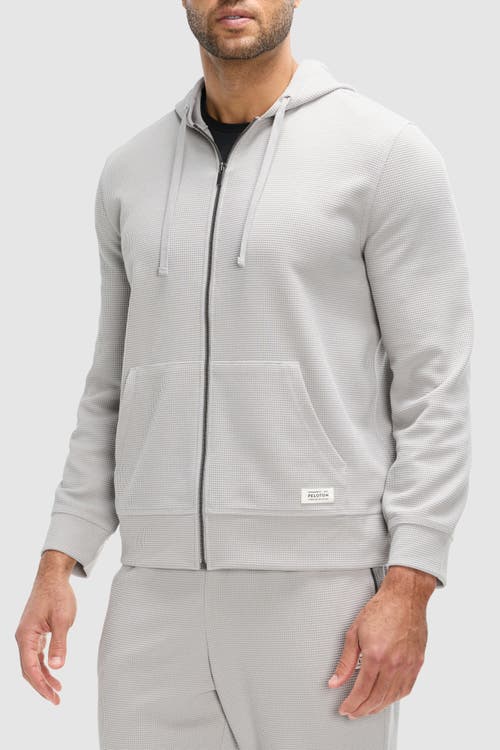 Peloton Waffle Full Zip Hoodie In Mist
