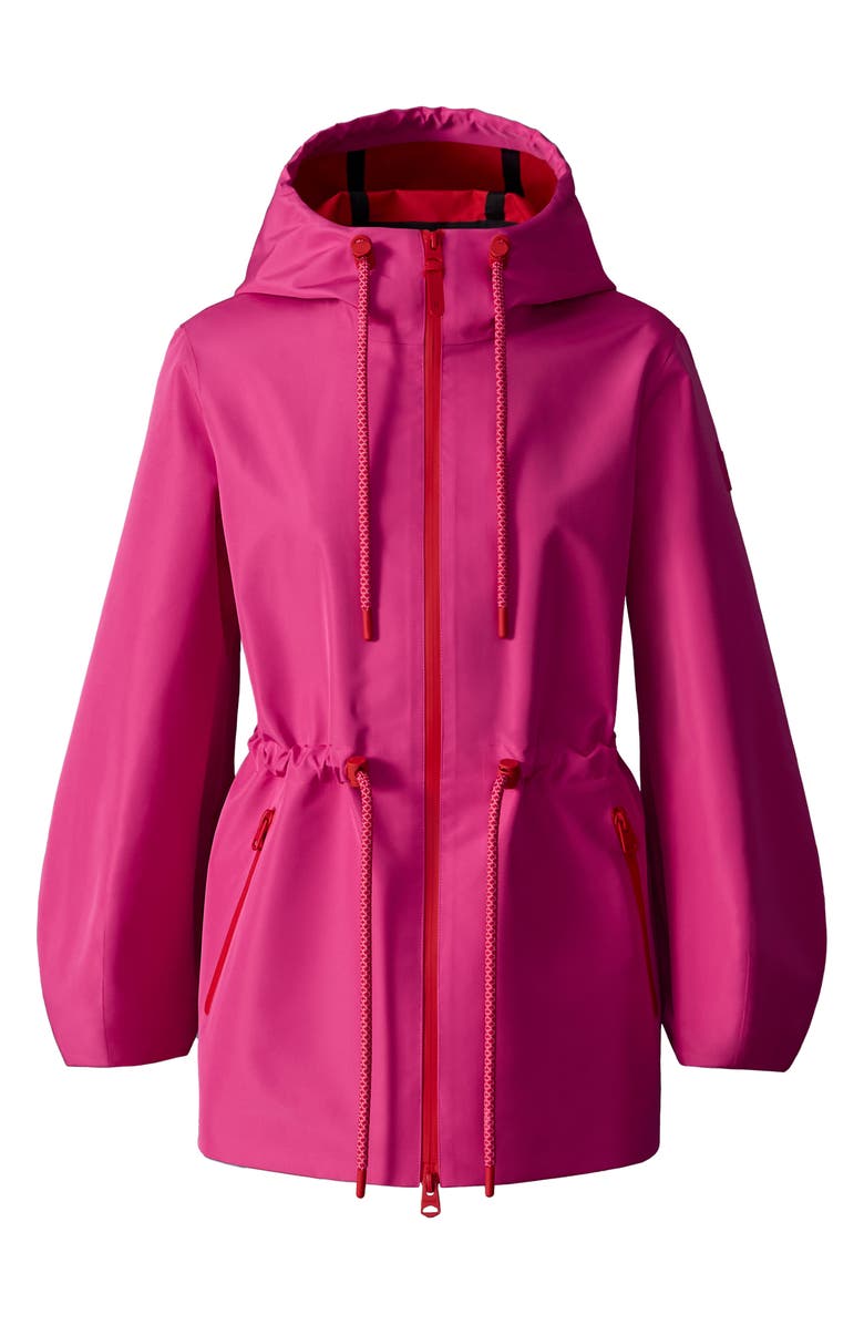 Mackage Kalea Windproof & Water Resistant Recycled Polyester Jacket, Alternate, color, Azalea-Lava