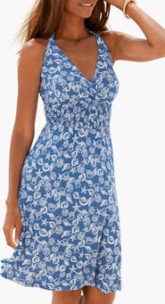 LASCANA Women's Printed Halter Dress