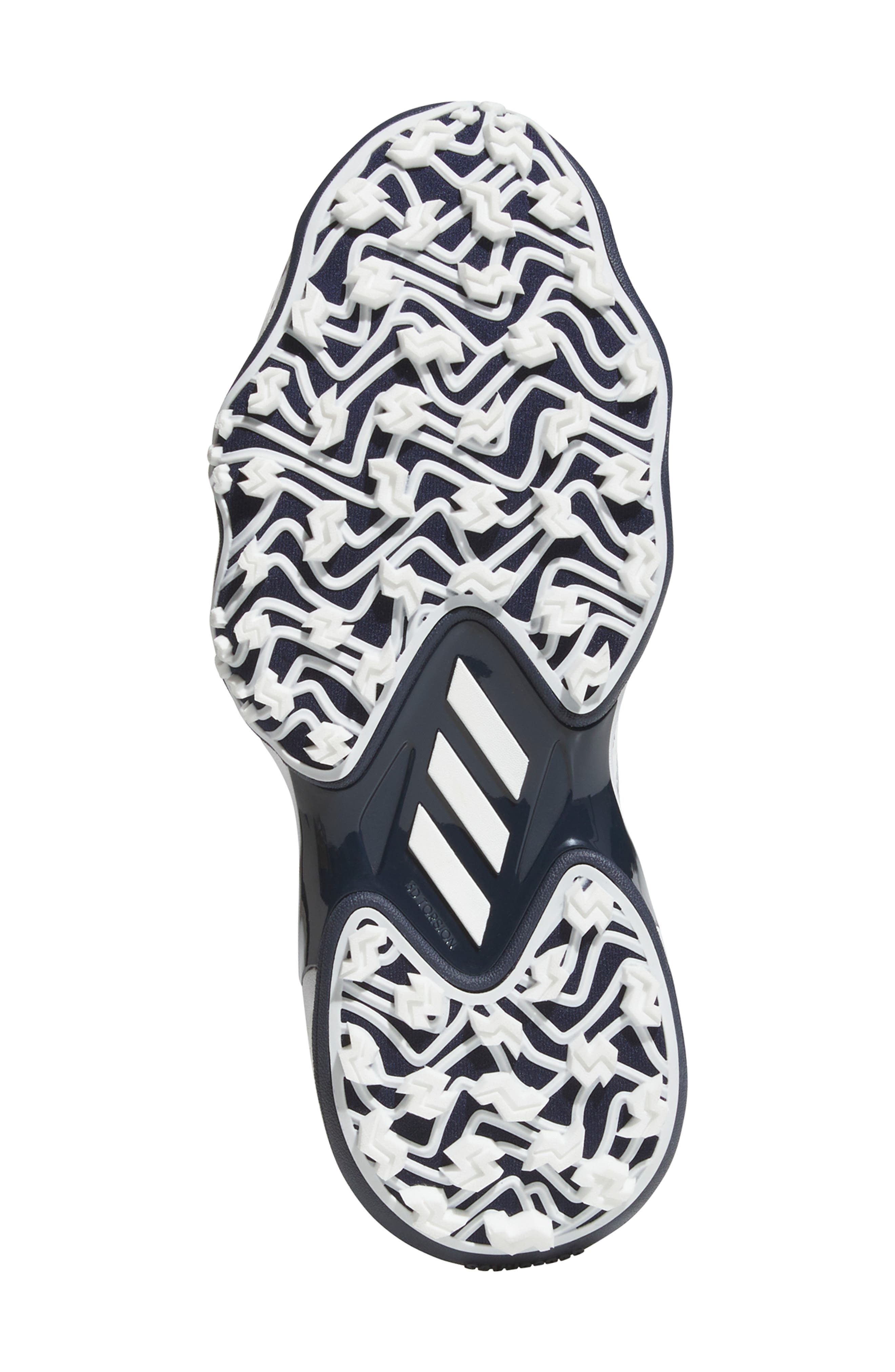 adidas Codechaos 25 Waterproof Spikeless Golf Shoe, Alternate, color, White/ Navy/ White