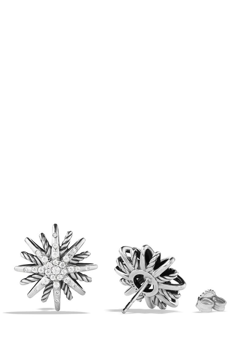 Starburst Small Earrings with Diamonds, Alternate, color, DIAMOND