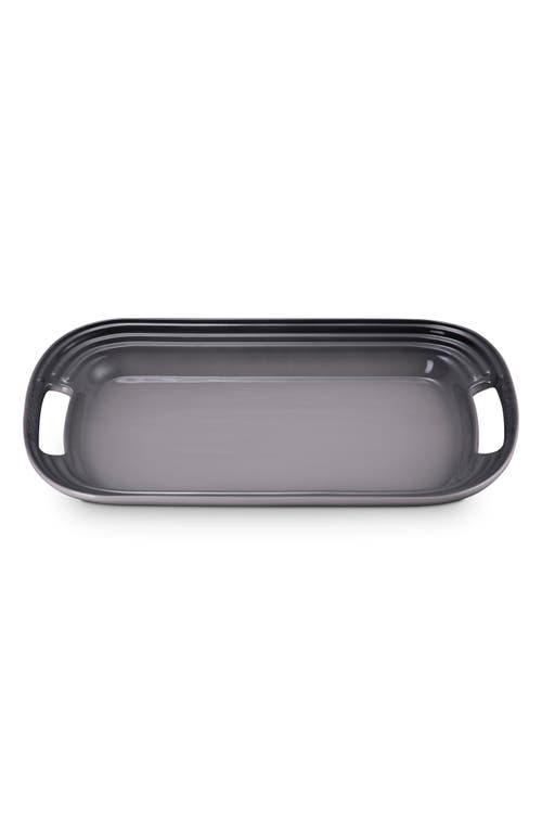 Le Creuset Stoneware Serving Platter In Gray