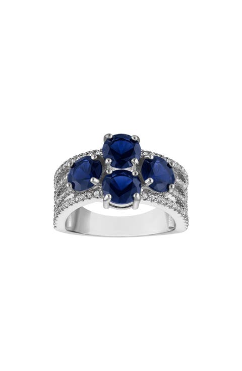 Lab Created Sapphire Statement Ring