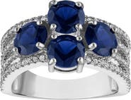 FZN Lab Created Sapphire Statement Ring