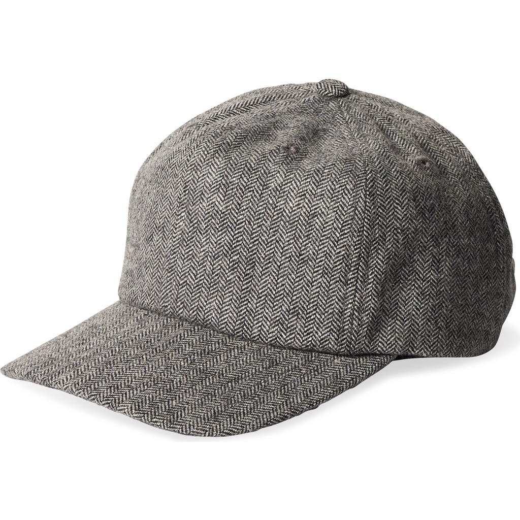 Brixton Shelby Netplus® Baseball Cap In Grey/black Herringbone