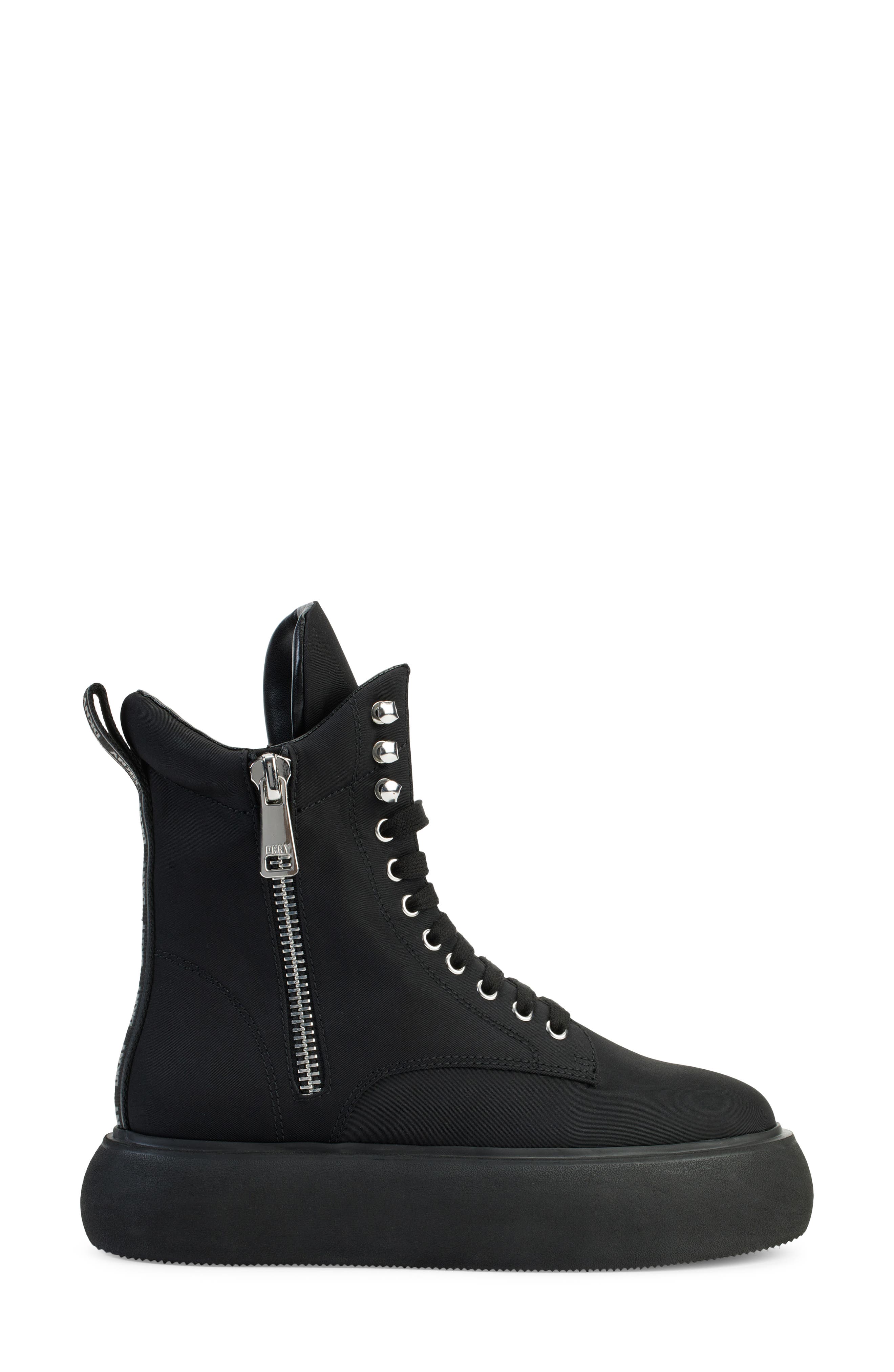 DKNY Aken Sneaker Boot, Alternate, color, Black