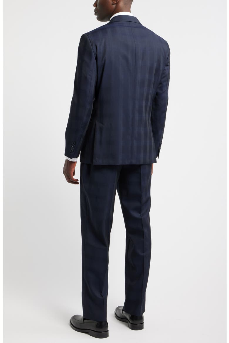 Anders Classic Fit Navy Shadow Plaid Virgin Wool Suit, Alternate, color, NAVY SHADOW PLAID