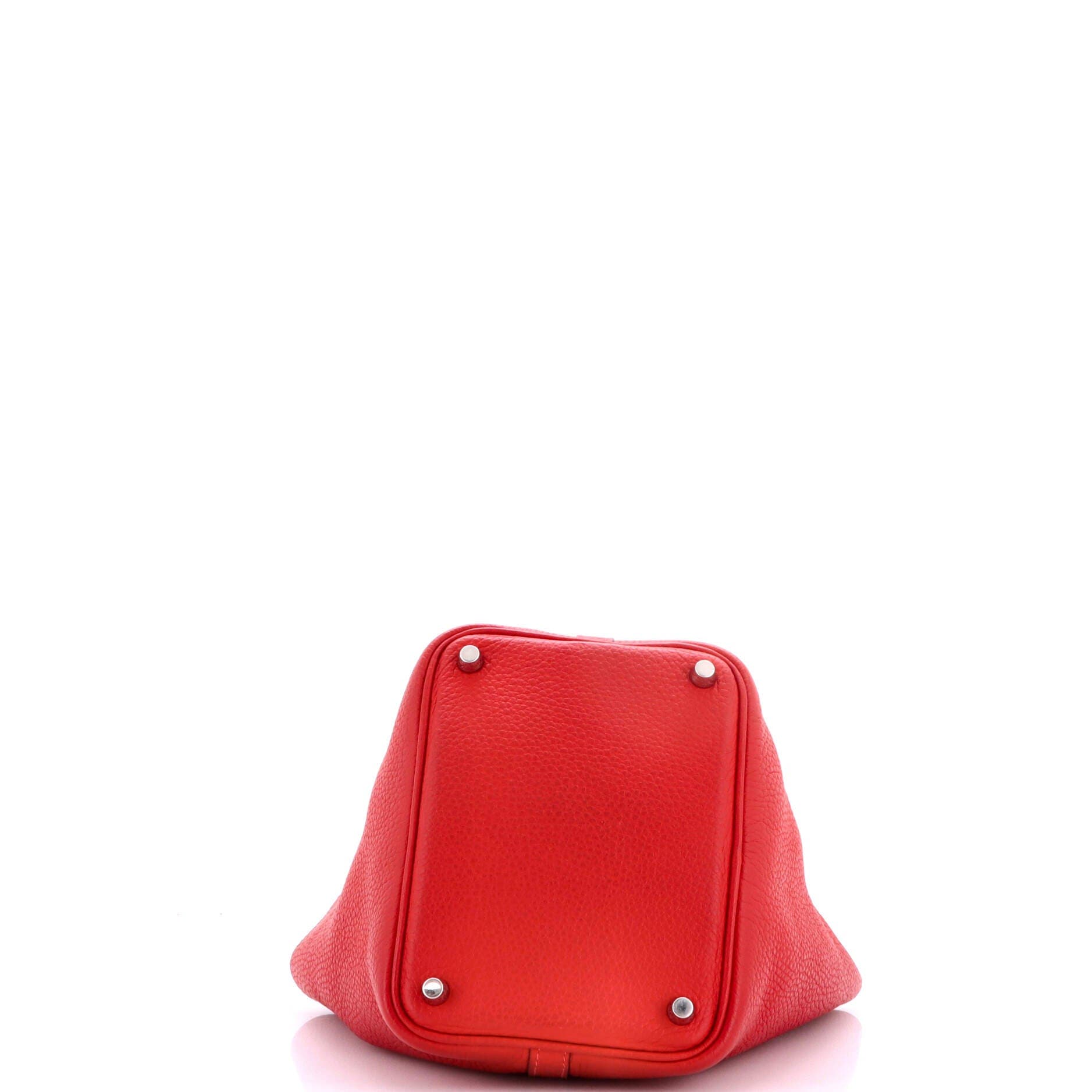 Pre-Owned Hermes Picotin Lock Bag Clemence PM, Alternate, color, Rouge Vif