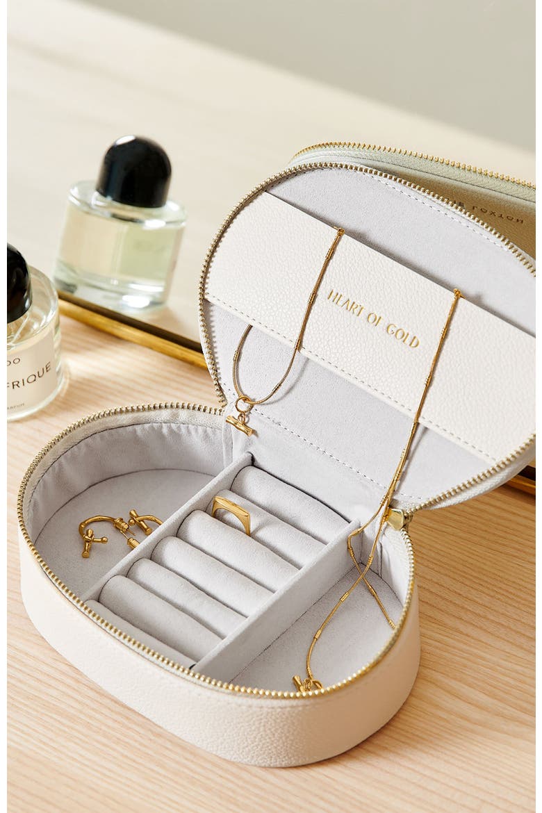 Oval Jewellery Box, Alternate, color, Off White