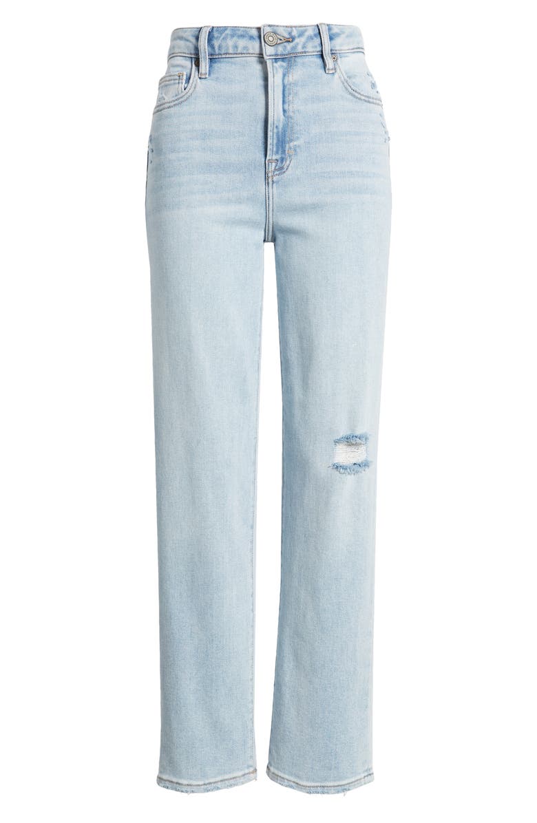 HIDDEN JEANS Ripped Straight Leg jeans, Alternate, color,