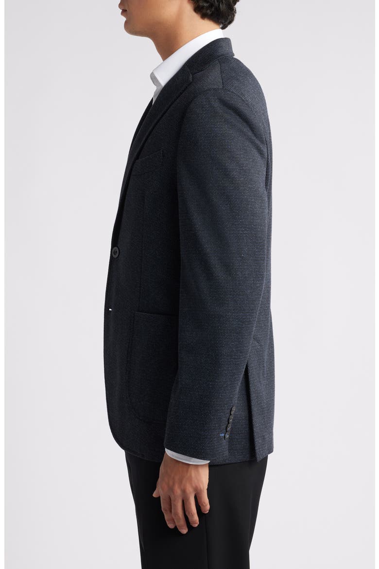 Alfi Textured Knit Sport Coat, Alternate, color, BLUE