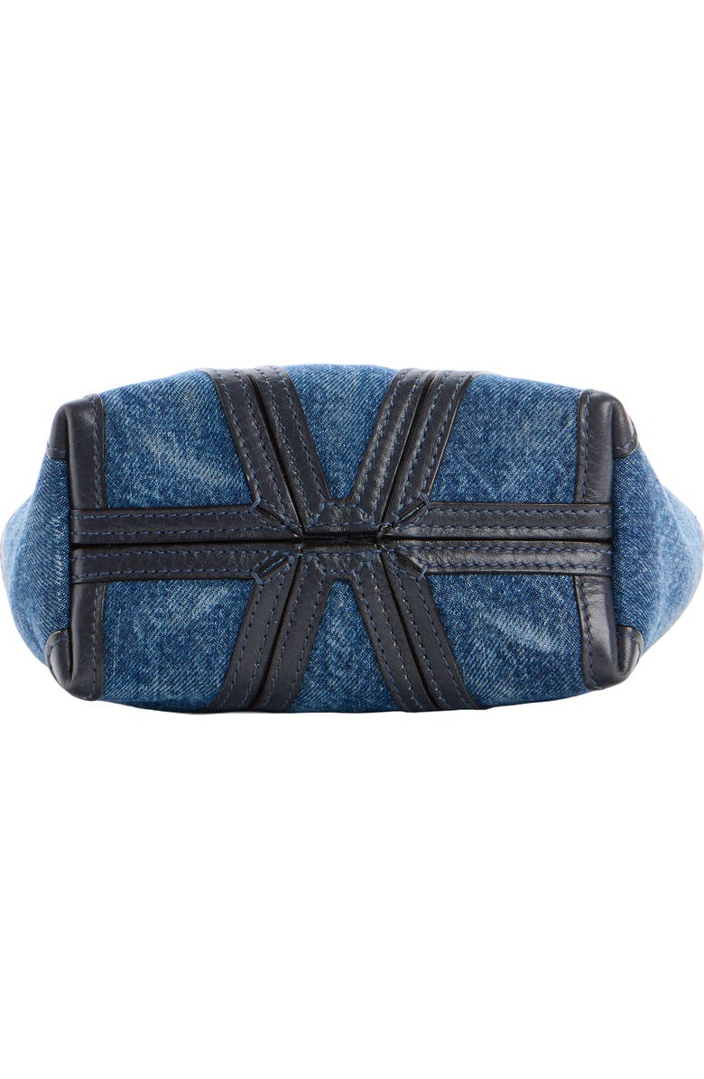 Chloé Small Spin Denim Crossbody Tote, Alternate, color,