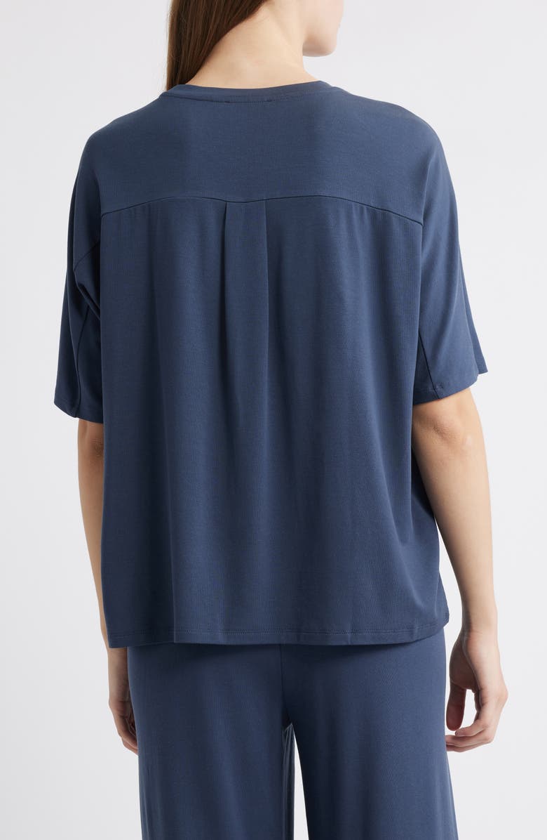 Eileen Fisher Boxy Crewneck T-Shirt, Alternate, color, Ocean