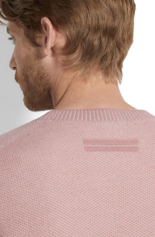 Zegna Oasi Seed Stitch Cashmere Sweater In Pink