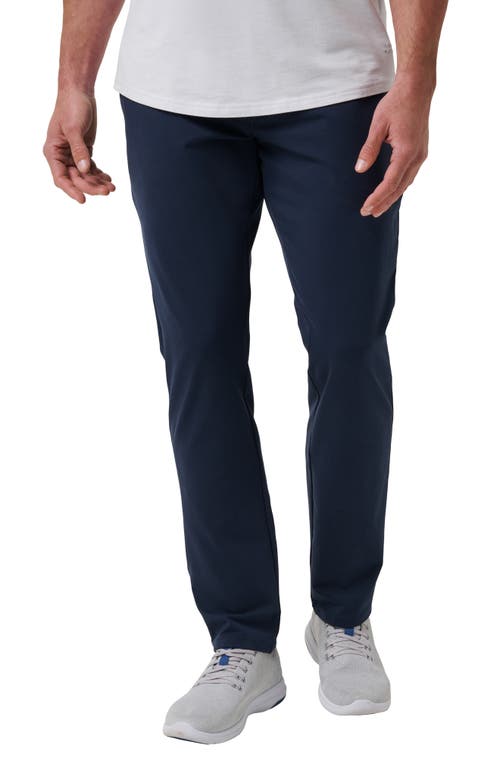 Travismathew Legacy Stretchknit Flat Front Chinos In Total Eclipse
