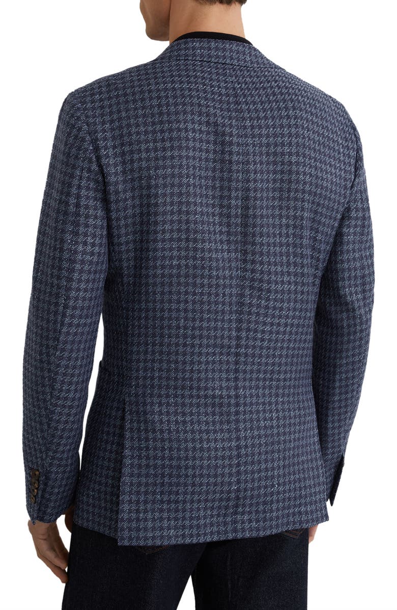 Reiss Romana Houndstooth Check Sport Coat, Alternate, color, Navy