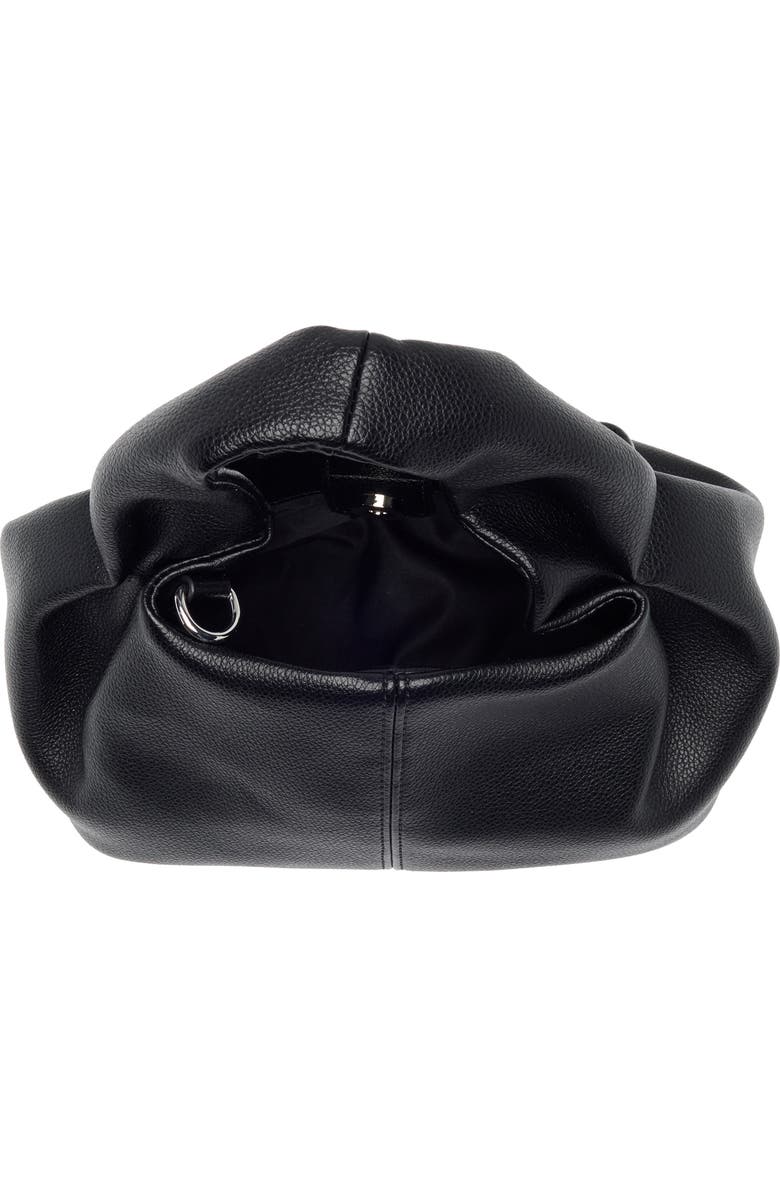 BCBG Mini Pleated Top Handle Satchel, Alternate, color, Black
