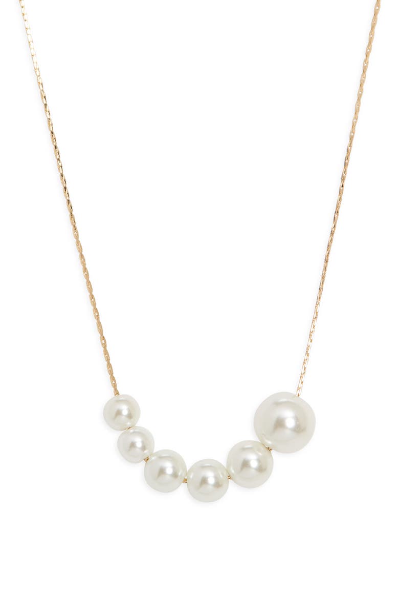 Nordstrom Graduated Freshwater Pearl Necklace, Main, color,