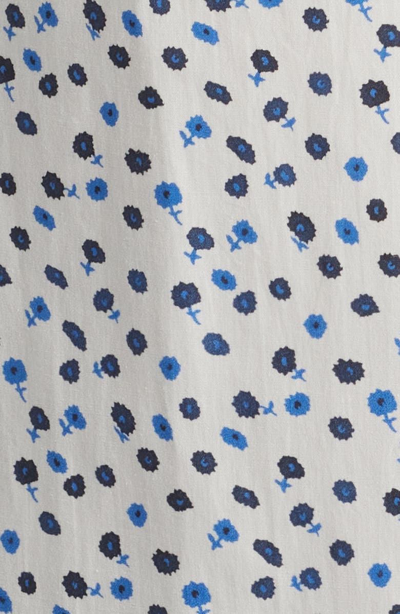 Paul Smith London Tailored Fit Floral Organic Cotton Dress Shirt, Alternate, color, White