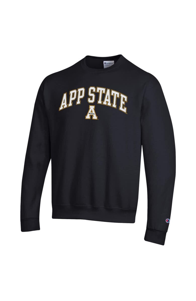 Champion Men's Champion Black Appalachian State Mountaineers Arch Over Logo Pullover Sweatshirt, Alternate, color, Black