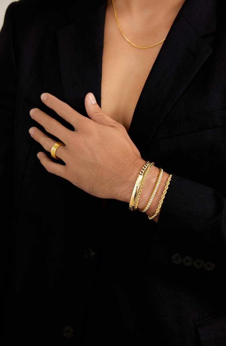 Bony Levy Men's 14K Gold ID Bracelet, Alternate, color, 