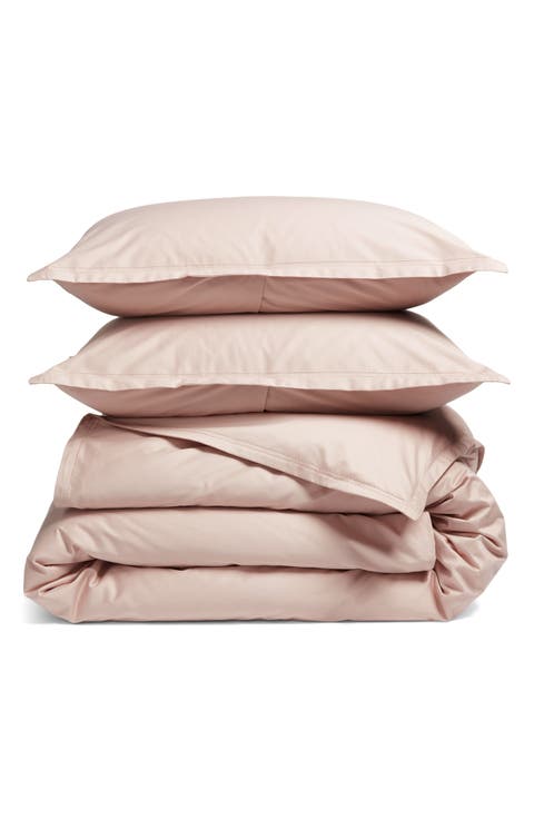 400 Thread Count Organic Cotton Sateen Duvet Cover & Shams Set