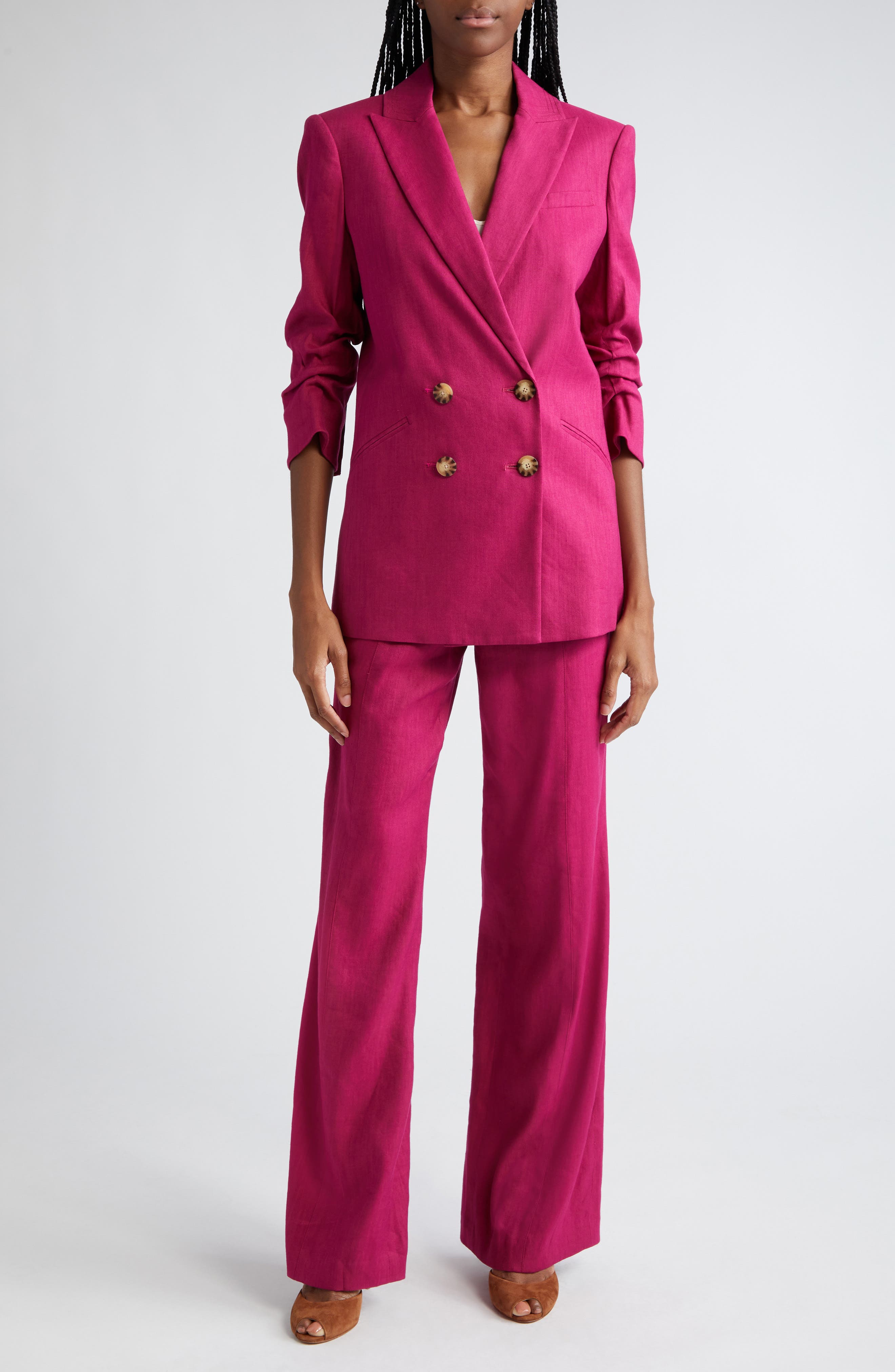 Veronica Beard Kiernan Linen Blend Dickey Jacket